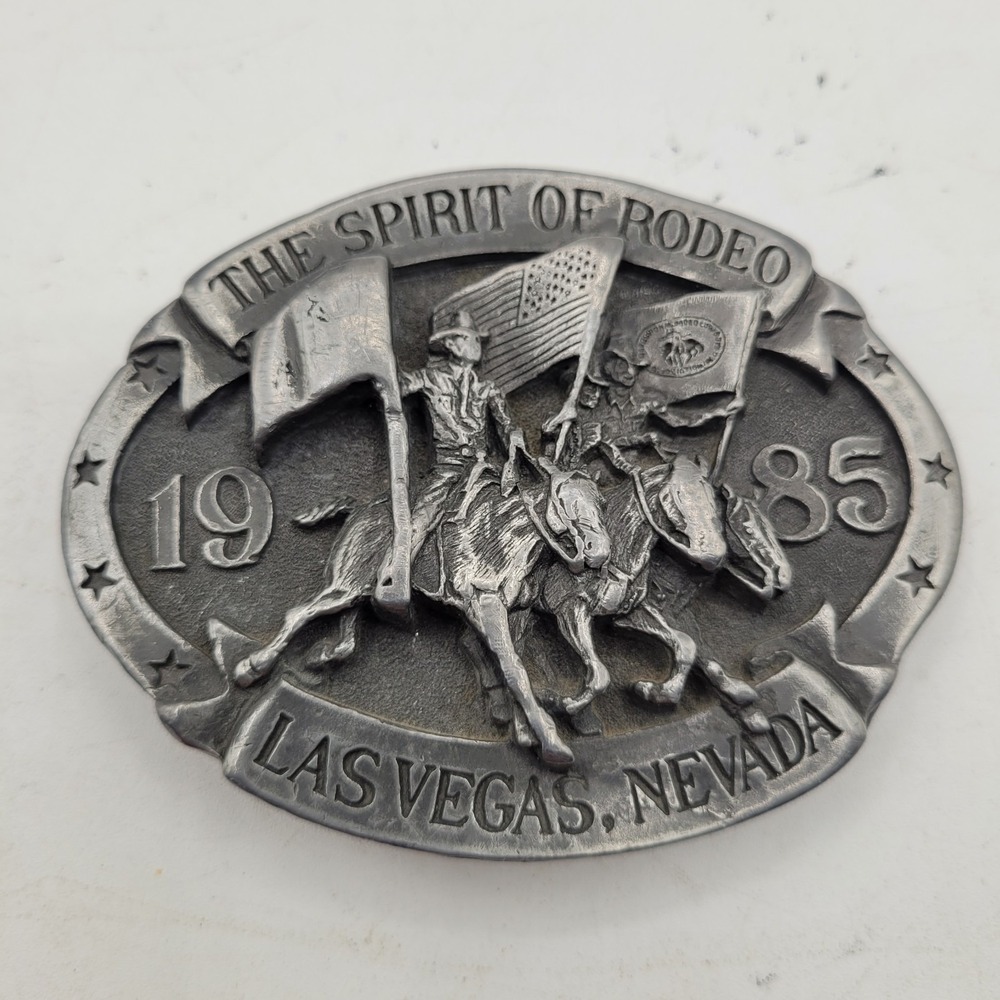 Rodeo Belt Buckle Las‎ Vegas National Finals First Rodeo 1985